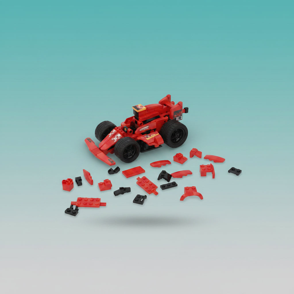 Snapback Falcon X Racer Car Building Blocks 6+ by Gift Hub Mart