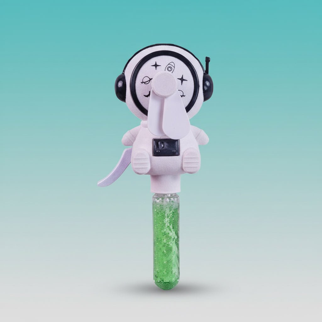 Space Fan with Bubble Stick by Gifthubmart