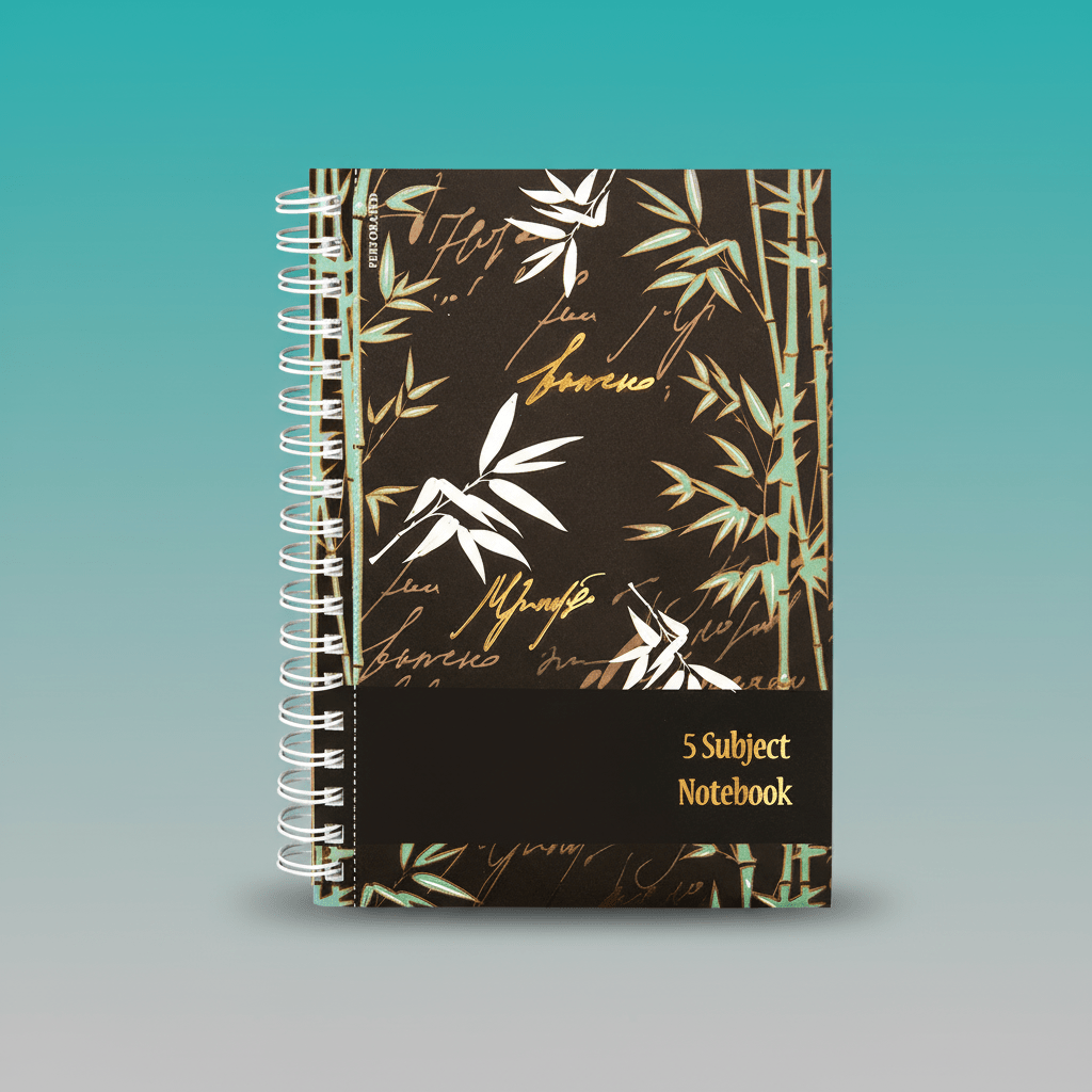 Spiral 5 Subject Premium Notebook Nightingale by Gift Hub Mart