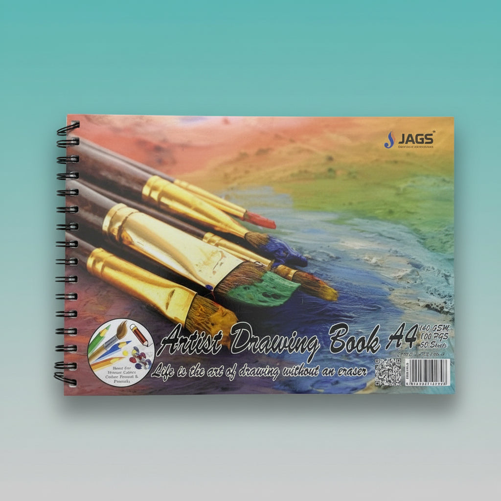 Spiral A4 Artist Drawing Book- 100 Pgs, 140 GSM by Gifthubmart