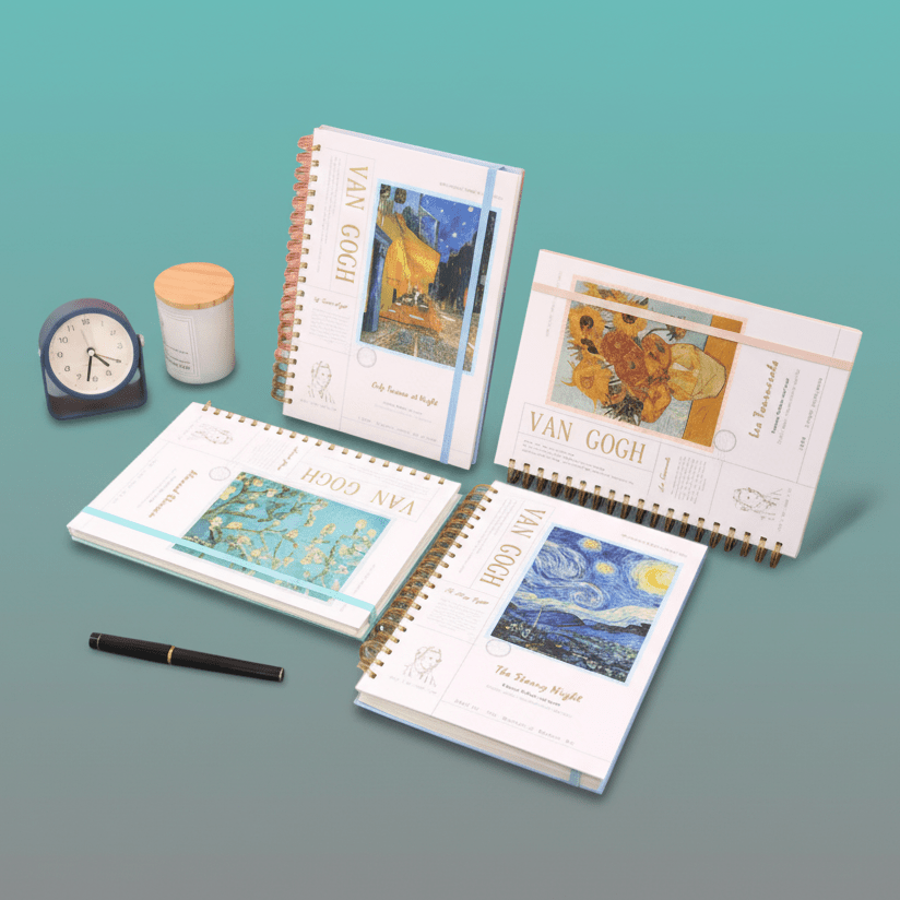 SPIRAL VAN GOGH Notebook by Gifthubmart