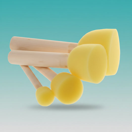 Sponge Brush Round (Set Of 4) VD by Gift Hub Mart