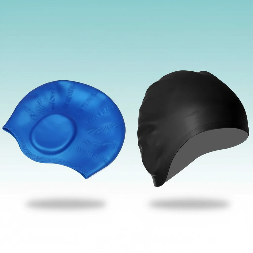 Sporty Silicon Swimming Cap Big by Gifthubmart