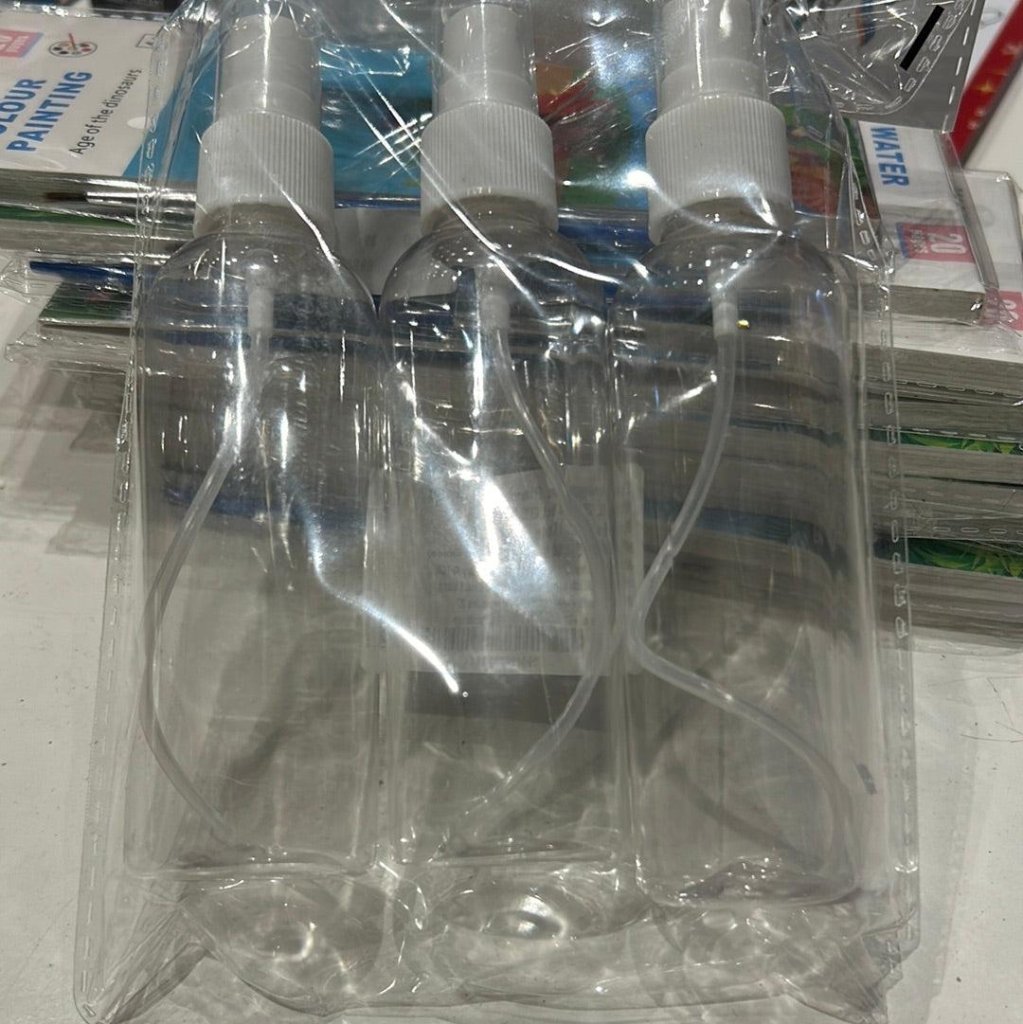Spray Bottle Plastic 4inch 100ML by Gifthubmart
