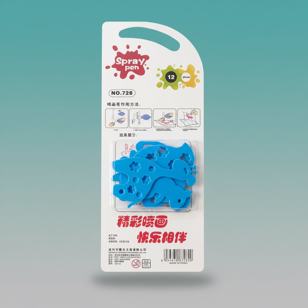 Spray Pen Set Of 12 by Gift Hub Mart in blue, versatile crafting pens