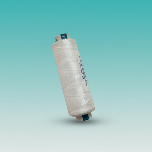 Spun Polyester Thread- White by Gift Hub Mart