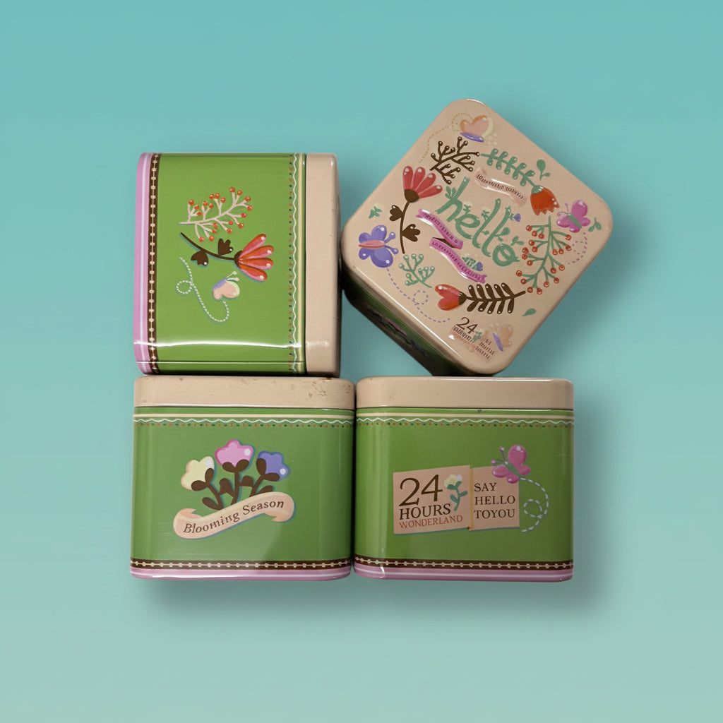 Square Tin Box by Gifthubmart