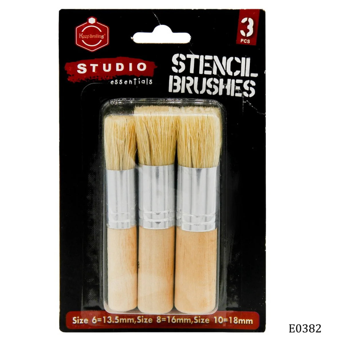 Stencil Painting Brush (Set of 3)