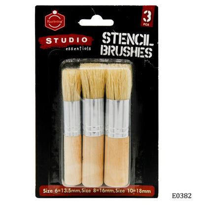 Stencil Painting Brush (Set of 3)