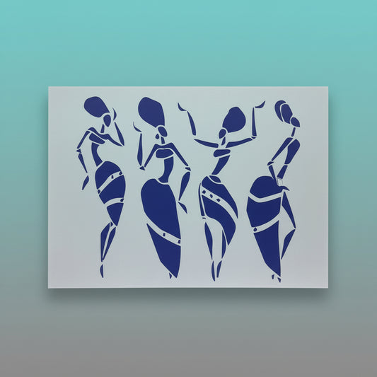 Stencil Plastic- African Tribes by Gift Hub Mart