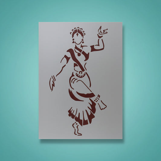 Stencil Plastic- Bharatnatyam by Gift Hub Mart