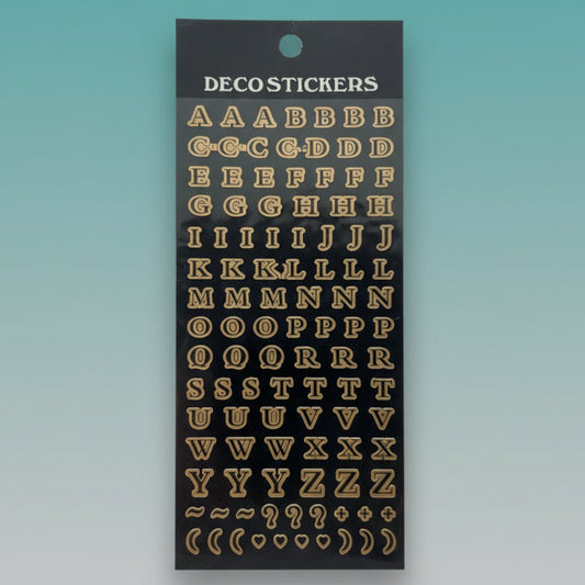 Sticker Alphabet Copper by Gifthubmart