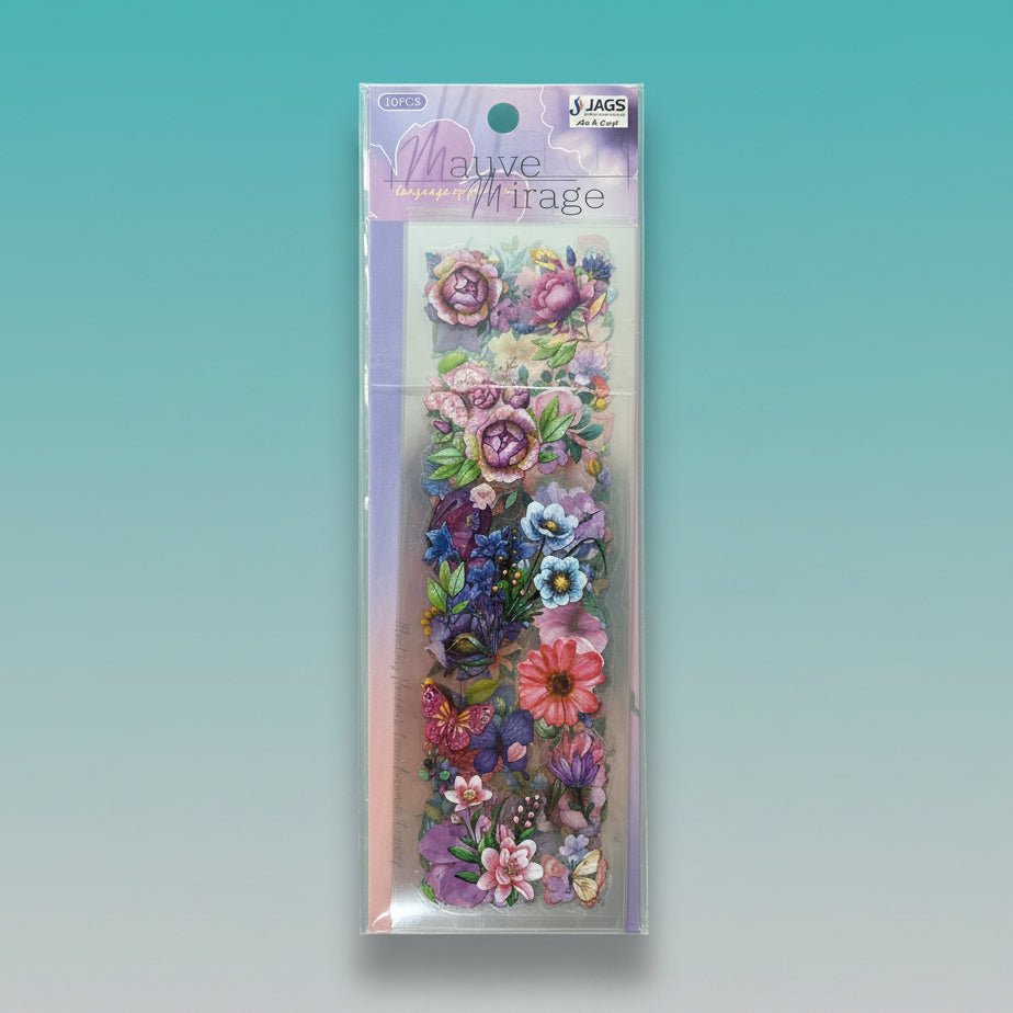 Sticker Cum Tattoo - Flowers by Gift Hub Mart, colorful floral sticker sheet