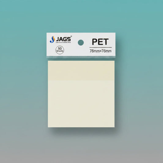 Sticky Note Transparent 76x76mm JSNT3X3T by Gift Hub Mart, 50-sheet pack