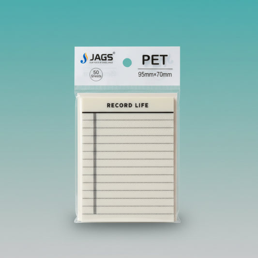 Sticky Note Transparent Record Life 95x70mm JSNT3X4RL by Gift Hub Mart