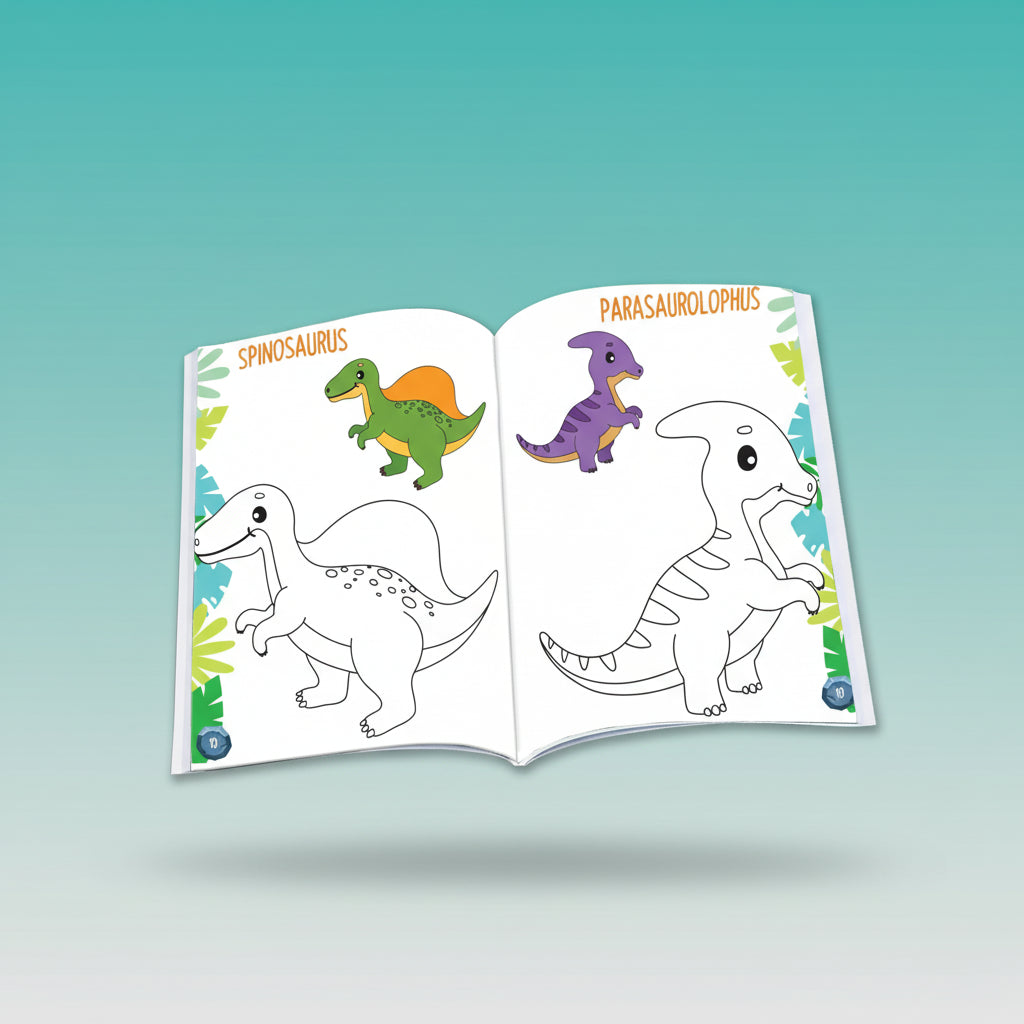 Super Dinosaur Colouring Book 3+ HF by HF