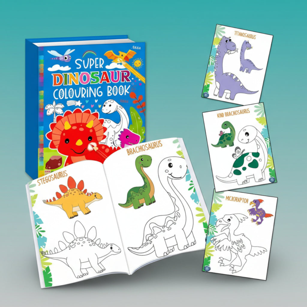 Super Dinosaur Colouring Book 3+ HF by HF
