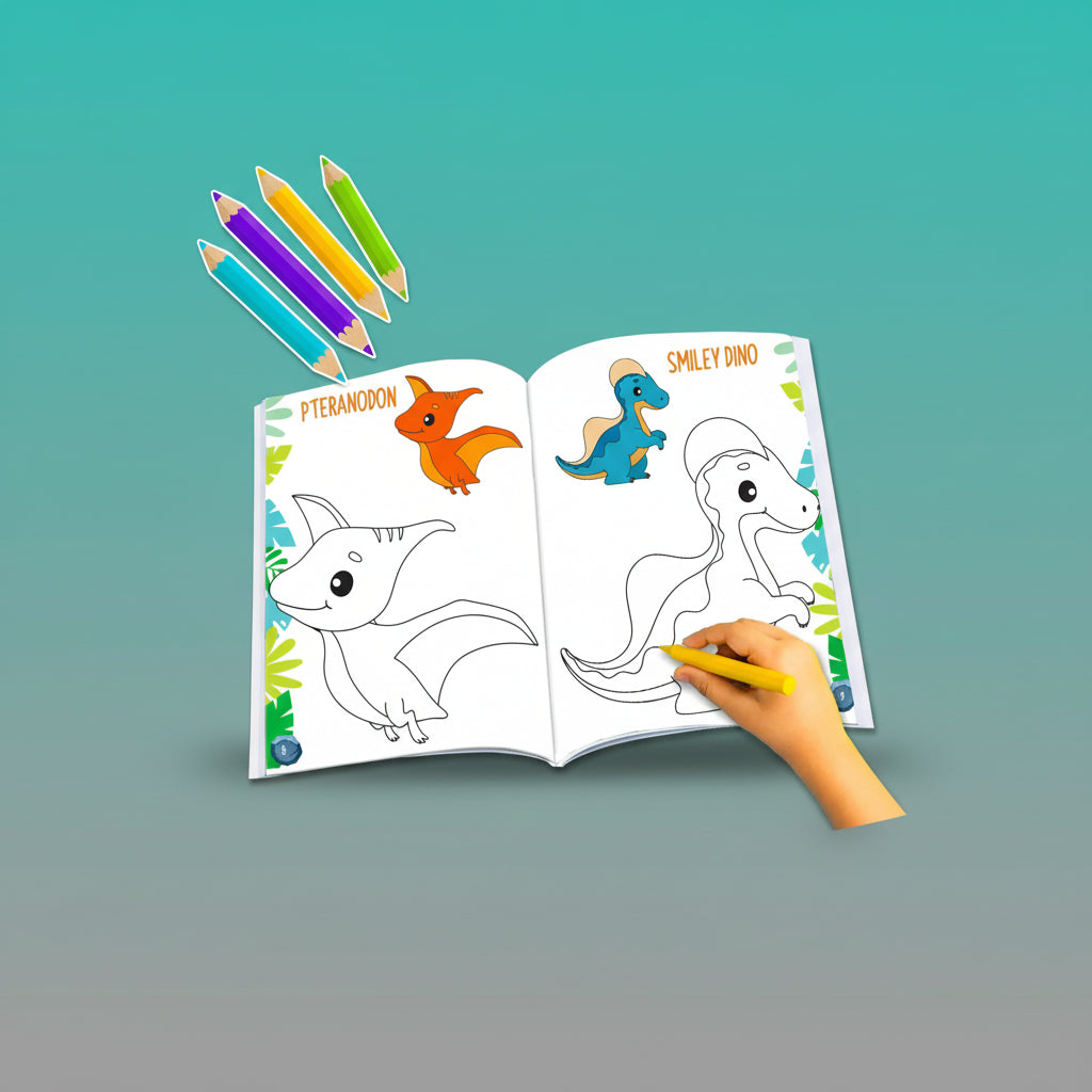 Super Dinosaur Colouring Book 3+ HF by HF