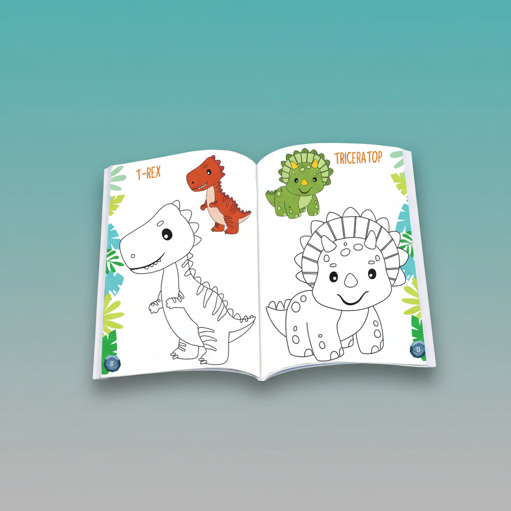 Super Dinosaur Colouring Book 3+ HF by HF