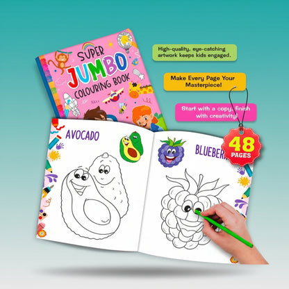 Super Jumbo Colouring Book 3+ HF by HF
