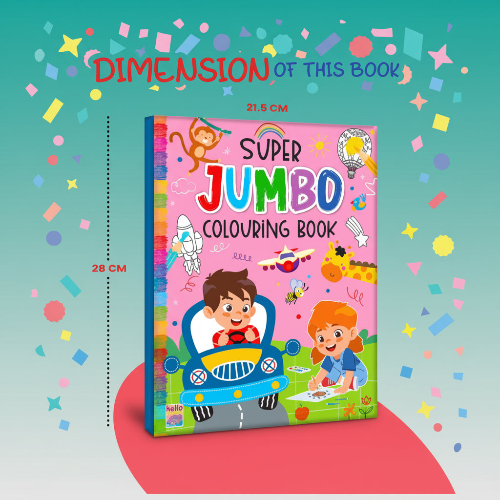 Super Jumbo Colouring Book 3+ HF by HF