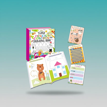 Super Pencil Control & Colouring Book 3+ HF by HF