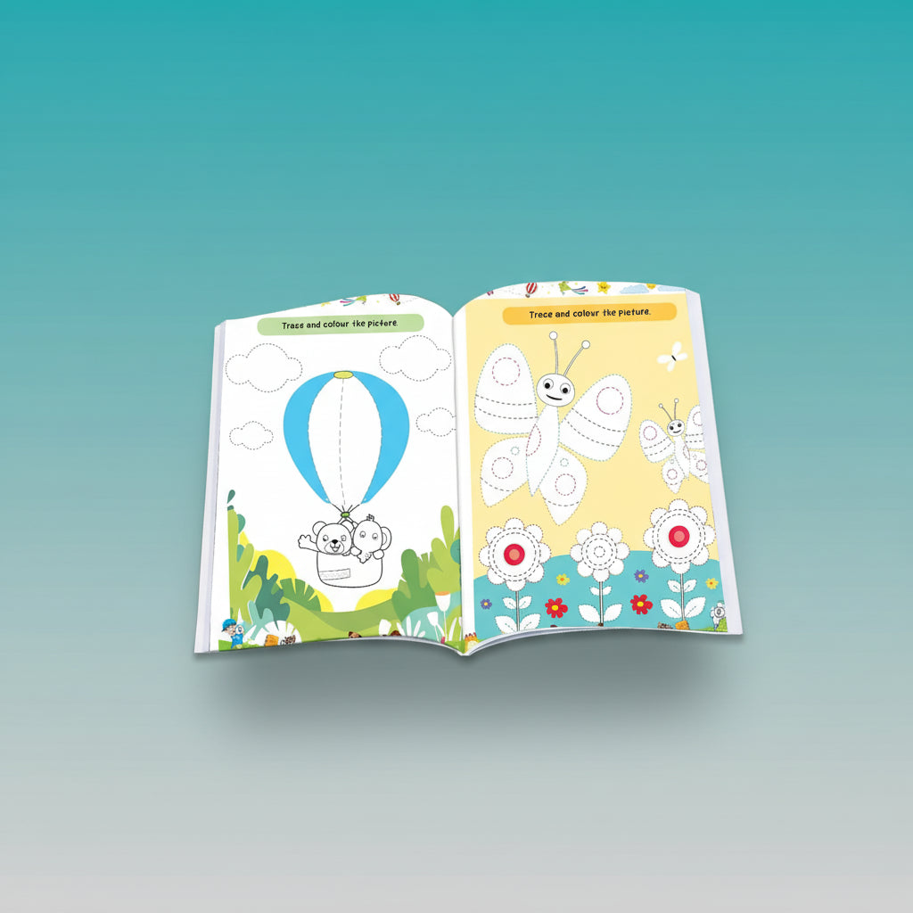 Super Pencil Control & Colouring Book 3+ HF by HF