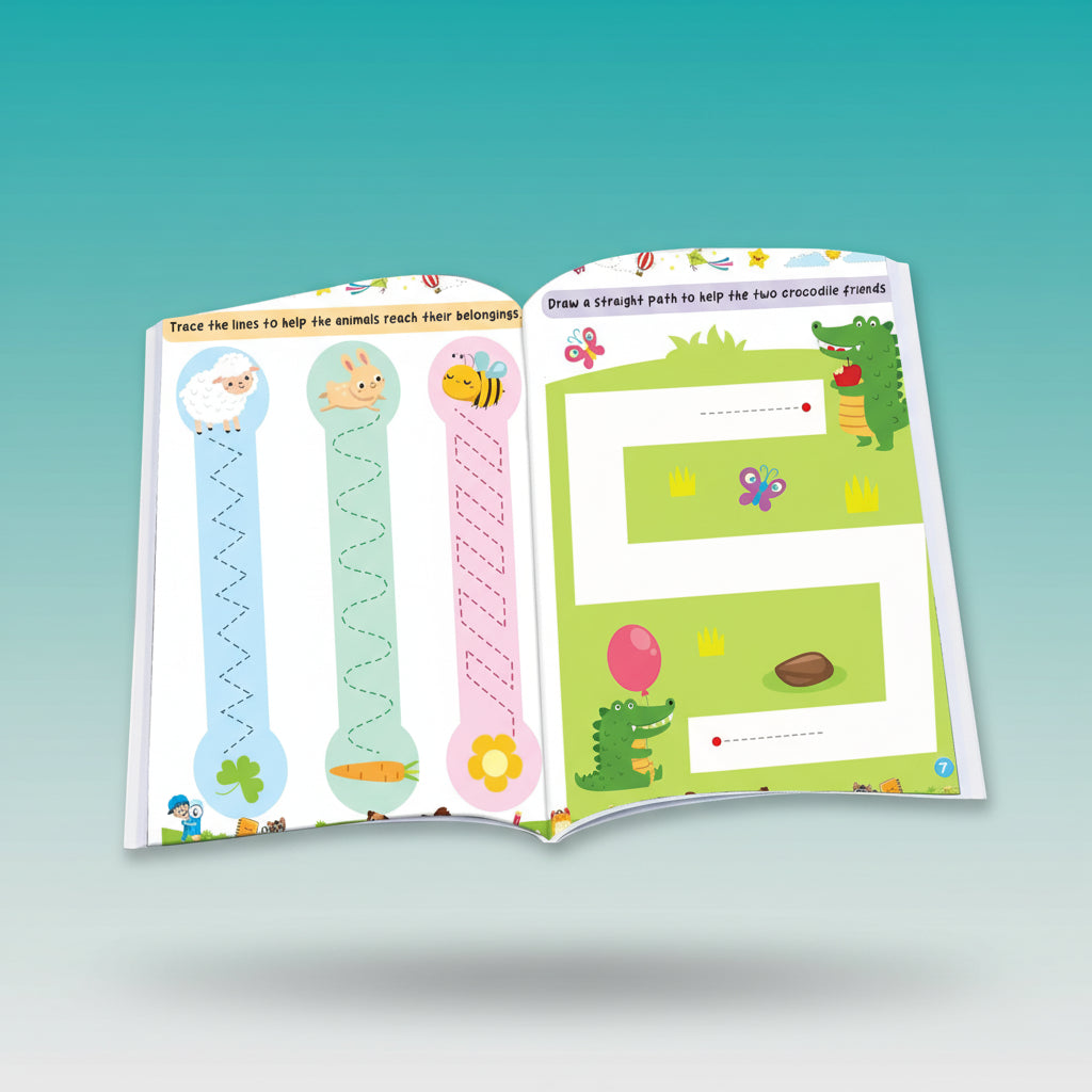 Super Pencil Control & Colouring Book 3+ HF by HF