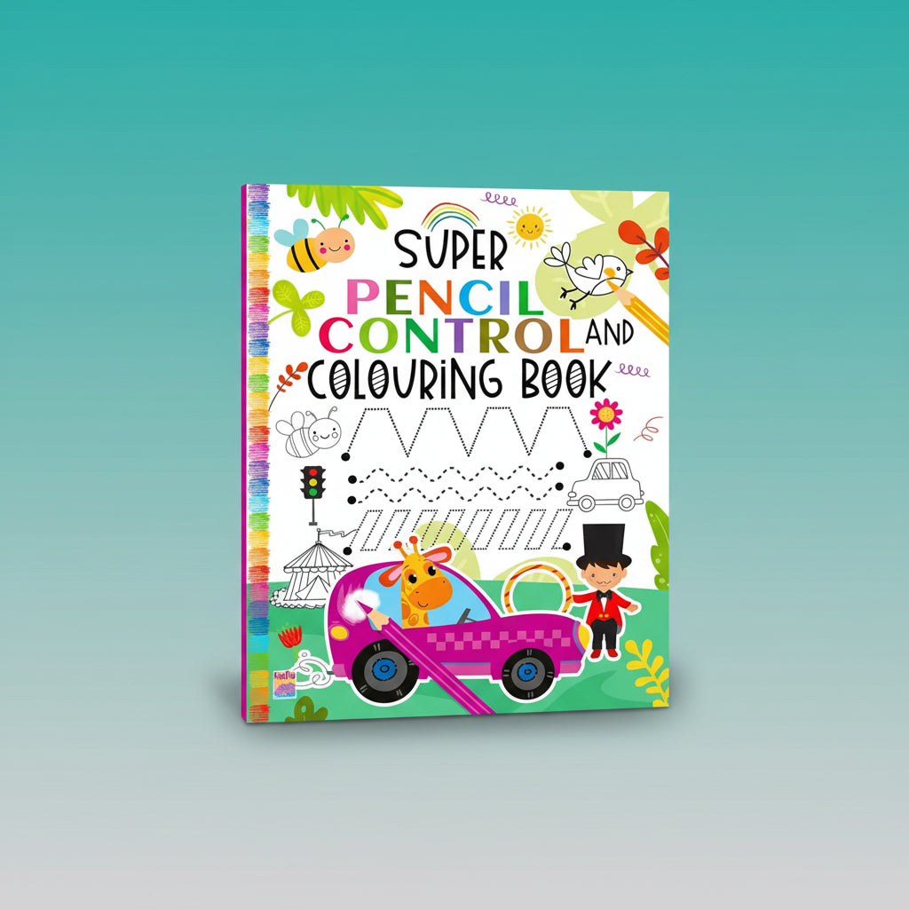 Super Pencil Control & Colouring Book 3+ HF by HF