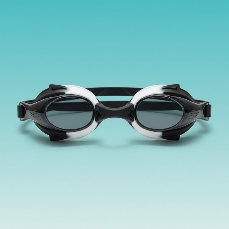 Gift Hub Mart Swim Goggle CI 1130 PF-005, black, in clear plastic case