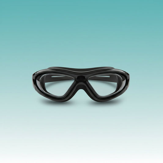 Swim Goggle CI 333-1 by Gift Hub Mart in black with adjustable strap and compact lens frame