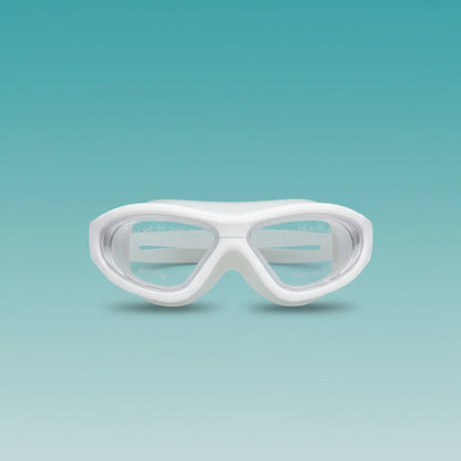 Gift Hub Mart Swim Goggle CI 333-1, white frame with clear lenses