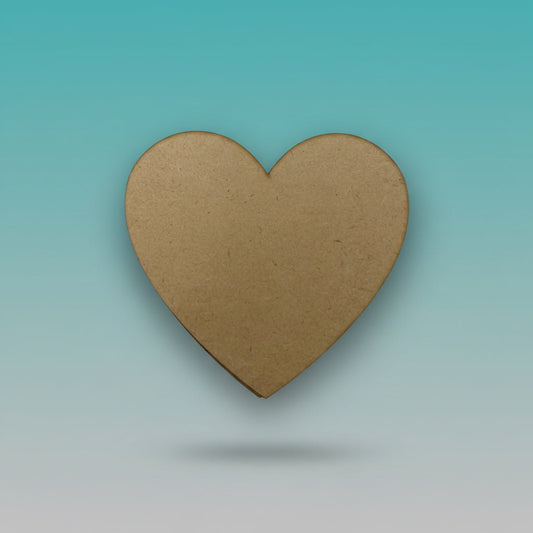 Tea Coaster MDF Heart 3.9Inch 2MM 4Pcs Set TCMH03 by Gifthubmart