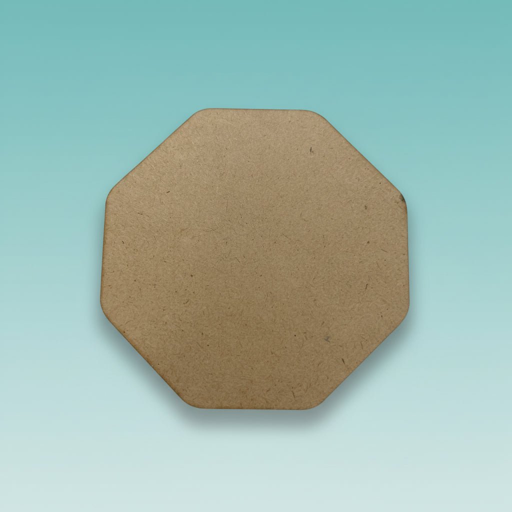Tea Coaster MDF Hexagon 3.9inch 2MM 4Pc Set TCMH01 by Gifthubmart