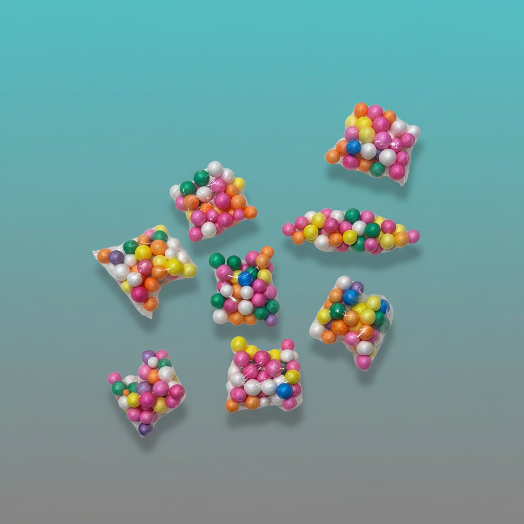 Thermocol Balls Mixed Colours by Gifthubmart