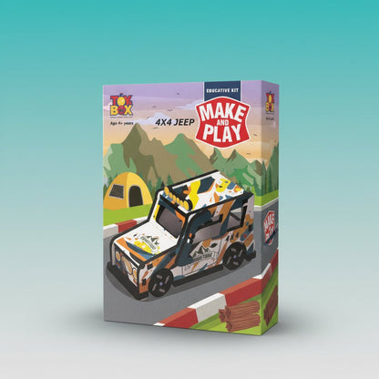 Toybox Make & Play Jeep 4+ by Gift Hub Mart
