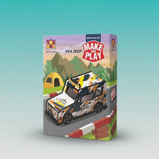 Toybox Make & Play Jeep 4+ by Gift Hub Mart