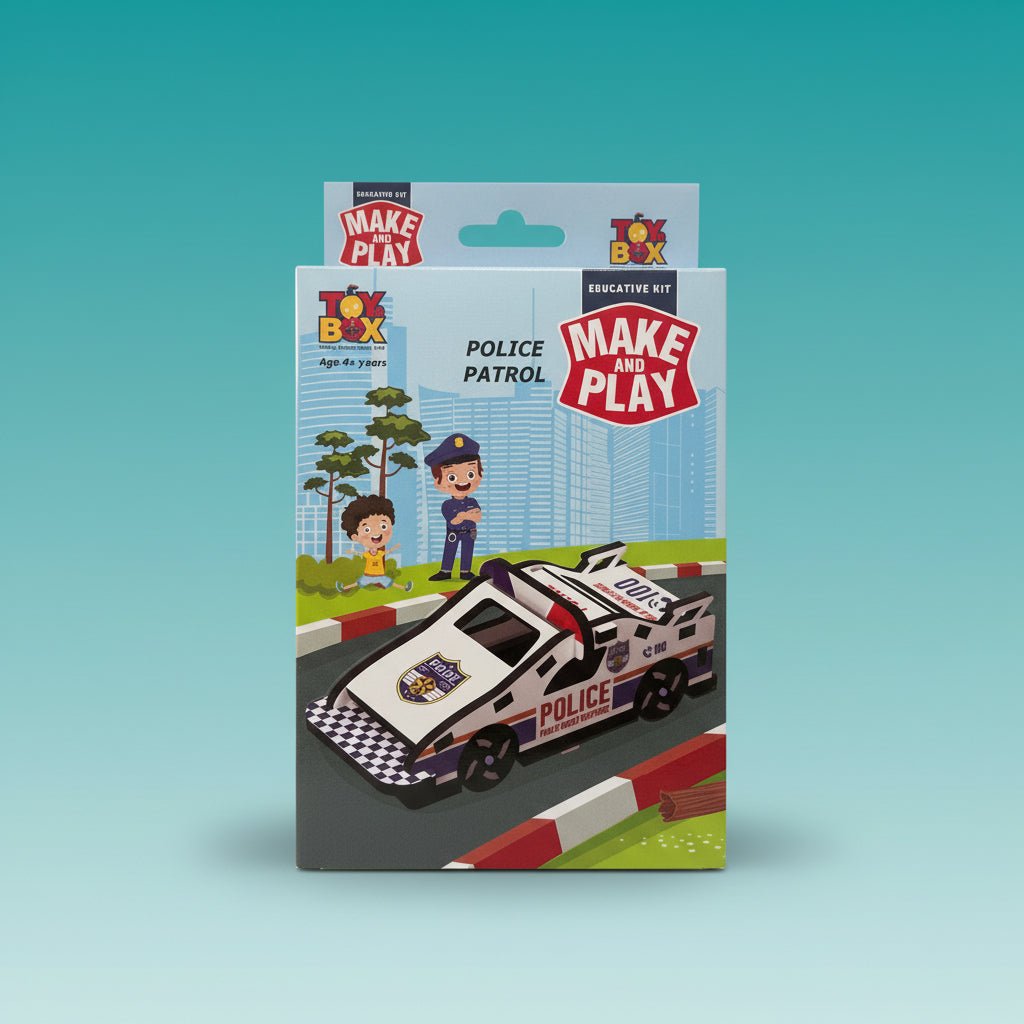Toybox Make & Play Police Patrol 4+ by Gift Hub Mart