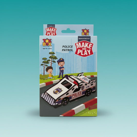 Toybox Make & Play Police Patrol 4+ by Gift Hub Mart