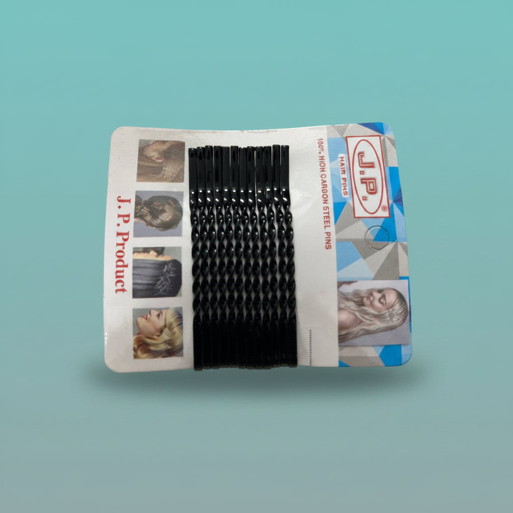 Twisted Side Hair Pin pack of 12 by Gift Hub Mart