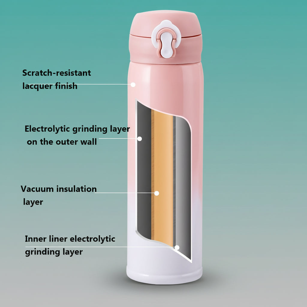 Vitality Insulated Stainless Steel Water Bottle 420ML by Gifthubmart