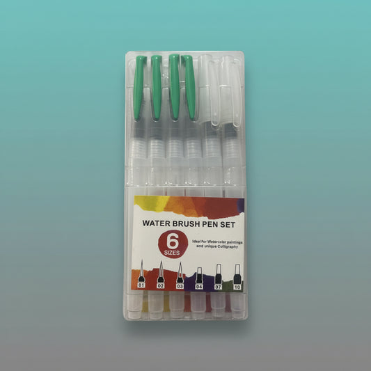 Water Brush Pen (Set of 6) by Gift Hub Mart