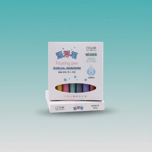 Water Floating Pen 8 Colors Set by Gifthubmart