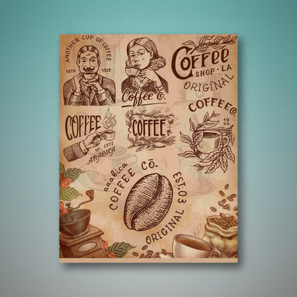 Water Transfer Sheet Arabica Coffee JWTS22 by Gifthubmart