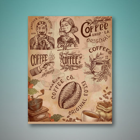 Water Transfer Sheet Arabica Coffee JWTS22 by Gifthubmart