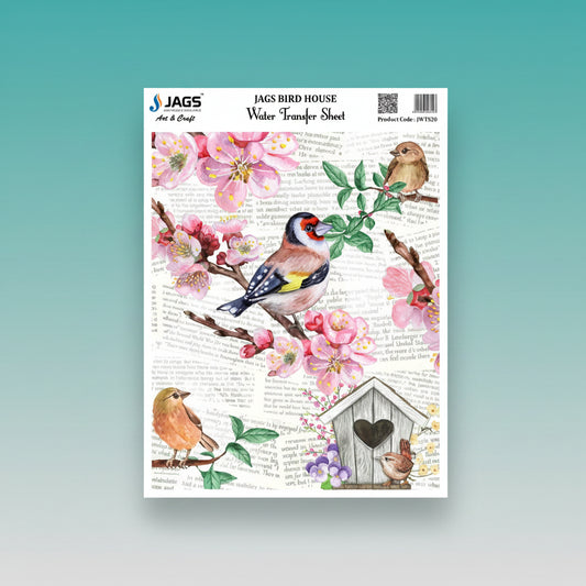 Water Transfer Sheet Bird House by Gifthubmart
