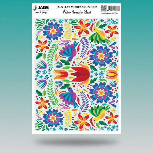 Water Transfer Sheet Flat Mexican D 2 JWTS04 by Gifthubmart