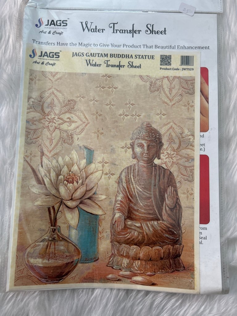 Water Transfer Sheet- Gautam Budda by Gift Hub Mart