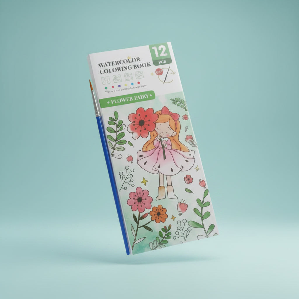 Watercolour Painting Book 12 Leafs 5+ by Gift Hub Mart