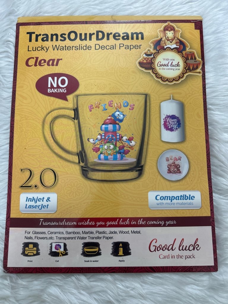 Waterslide Decal Transfer Paper by Gift Hub Mart